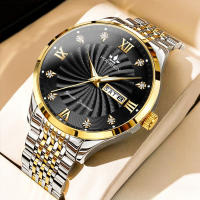Reloj de cuarzo luminoso impermeable simple de Moda para hombres de negocios - details 1