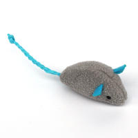 Ratón de peluche interactivo para mascotas, juguete divertido para gatos, hierba gatera, colorido, lindo, accesorios para gatos - details 6