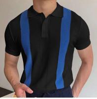 Ropa de verano para hombre, pantalón corto informal, polo de manga corta, camiseta de punto, camiseta transpirable con botón de solapa, M-3XL lujosa y - details 2