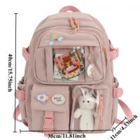 Mochila itabag de gran capacidad, ligera, mochila escolar para estudiantes de secundaria, cientos de bolsas de hombro para mujer - details 10