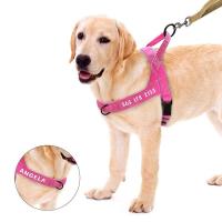 Arnés de nailon personalizado para perros, chaleco reflectante sin lágrimas para perros medianos y grandes, suministros de entrenamiento para pastor alemán - details 12