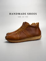 Botas casuales de caña media de gama alta, zapatos deportivos de piel de vaca de cuero genuino para hombres - details 2