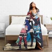 Fairy Tail Anime Veet All Season Fashion Plaid Cartoon Kid/Adulto Mantas ligeras para el hogar Oficina Alfombra Pieza - details 0