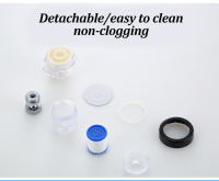 Filtro giratorio de 360 ° para grifo de cocina, eliminación de cloro, aireador antisalpicaduras, boquilla de ahorro de agua para baño, purificación de agua - details 9