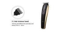 Kemei-cortadora de pelo eléctrica recargable para hombre, máquina de corte de pelo 5 en 1, lavable, para nariz, barba y cuerpo, KM-526 - details 8