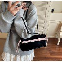 Bolso portátil con forma de palo francés, cinta con lazo Y2K, bolso de hombro con lazo, estilo francés coreano, bolso para axilas, trabajo - details 20