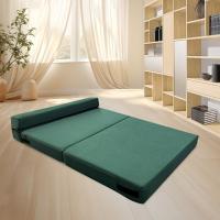 70 x 190 cm Sillón Cama Plegable, Sofá Cama Plegable con Espuma de Memoria y Almohada, Colchón de Suelo para Yoga, Oficina, Salón, Futon Sofá Cama Portada Lavable Unos, Gris Claro - details 43