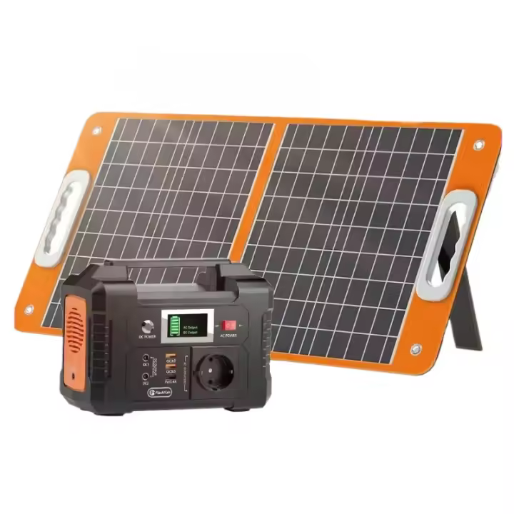 Generador Solar 151Wh AC 200W, Estación de Energía Portátil con Panel Solar Plegable de 18V 50W, Kit Completo de Batería para Camping. - 1