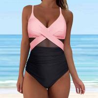 Traje de baño de malla de una pieza para mujer, traje de baño acolchado con elevador, estampado de leopardo, sexy, monokini, ropa de playa - details 8