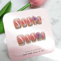 Uñas postizas de ojo de gato de mariposa 3D, encantadoras, cómodas de usar, manicura, decoración de bricolaje - details 5