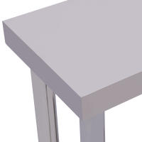 Mesa de Trabajo de Acero Inoxidable 23.6*17.7 Con Escritorio Inferior 4 Ruedas - details 3