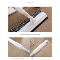 Limpiador de ventanas de escurridor 2 en 1, cepillo de limpieza de postes retráctiles, herramienta de limpieza de escurridor de vidrio para puerta de vidrio de ducha de coche, 1 ud. - details 5