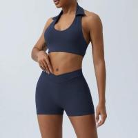 Entrenador de yoga para mujer, pantalones cortos de gimnasio con cuello recortado, transpirables y adelgazantes de secado rápido - details 4