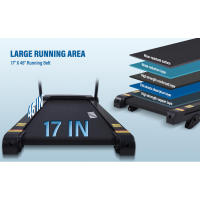 Cintas de correr ATEEDGE para el hogar, capacidad de 350 libras, 10 MPH, cinta de correr inclinada de 3.0HP con aplicación Bluetooth, correa de 17 * 46 ", correr - details 4