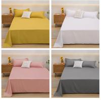 Sábana de Algodón Aloe Puro de Color Sencillo Pieza Única para Cama Doble - details 15