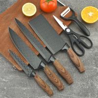 Juego de cuchillos de cocina de 6 piezas, especial de chef, cuchillo para cortar verduras, cuchillo para cortar huesos, cuchillo para frutas, tijeras multiusos y cuchillo para frutas, juego de cuchillos de cocina saludables adecuados para el hogar, cocina - details 12