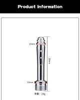 Ducha de acero inoxidable Leten de 7 orificios laterales para enema, limpiador de metal, tapón anal, juguetes sexuales anales. - details 3
