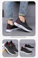 Zapatillas de moda para hombre Zapatillas elásticas ultraligeras y transpirables Suela blanda Zapatos casuales - details 11