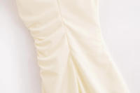 Mini vestido elegante de verano con cuello redondo y sin mangas, decoración informal plisada, vestidos cortos en la espalda para mujer - details 31