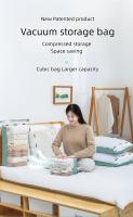Bolsas de vacío grandes de plástico para almacenamiento de ropa, bolsa vacía de compresión, accesorios de viaje, sin necesidad de bomba - details 0