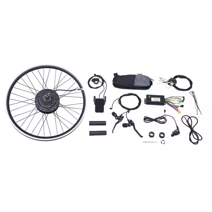 Kit de Conversión de Bicicleta Eléctrica Motor de 500W sin Escobillas y sin Dientes para Rueda Trasera 24 Pulgadas - 1