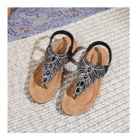 Sandalias Mujer 2025 con Cristales y Plataforma |   Tira en Dedo para Verano, Diseño Elegante y Fresco para Playa y Ciudad - details 35