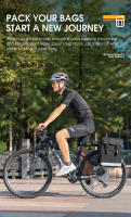 WEST BIKING-Bolsa de equipaje de gran capacidad para ciclismo, bolsa de doble cara para maletero de bicicleta de montaña o carretera, 33L - details 3