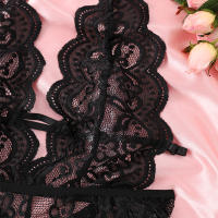 Camisón transparente de encaje de verano, disfraz Sexy, ropa interior erótica de boda, sujetador con entrepierna abierta, picardías de encaje para mujer, ropa sexual - details 5