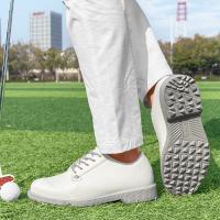 2025 Nuevos Zapatos De Cuero Hombres Y Mujeres Pareja Modelos Zapatos De Golf Zapatos Deportivos sin clavos - details 6