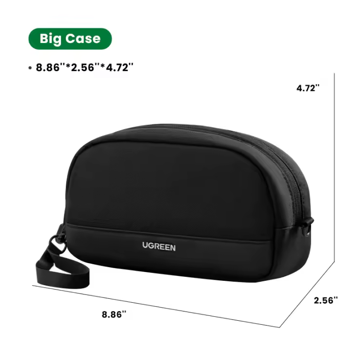 UGREEN Organizador de viaje para almacenamiento de accesorios electrónicos, bolsa impermeable para cables, bolsas de viaje - 1