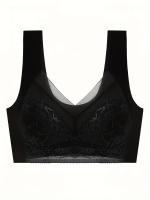 Sujetador Deportivo Para Mujer, Conjunto De 2 Piezas, Encaje De Cobertura Completa, Cómodo Y Transpirable, Bralettes Push-up - details 14