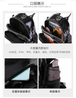Nueva mochila de cuero suave para mujer, estilo lindo y moderno, adecuada para ir de compras y viajar, bolso versátil de Color sólido - details 1