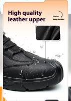 Los hombres de trabajo de seguros de zapatos anti-smash anti-perforación aislados cuatro estaciones de trabajo ligero resistente al desgaste zapatos impermeables de la obra - details 2