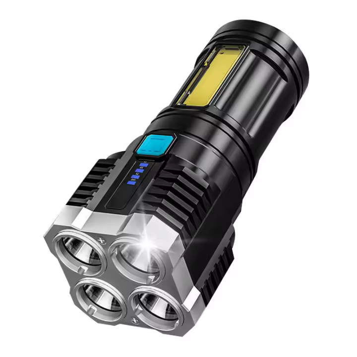 4 Led Mini Linterna recargable de alto lúmenes Linterna de Camping potente de largo alcance Linterna - 1