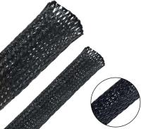 Dropship 1/5/10/50/M funda trenzada aislada negra 4/6/8/10/12/14/20/25mm funda de Cable de protección de prensaestopas de alambre PET apretado - details 8