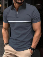 Verano suelto polo de manga corta simple negocio diario tops - details 2