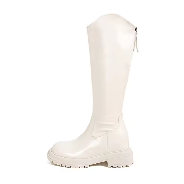 Nuevas botas finas de tubo de caña alta con suela gruesa, botas versátiles de hombre para otoño e invierno - 1