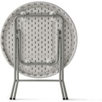 Mesa Plegable Portátil Multifuncional, 84x84x74cm, Cuadrada, Blanca - details 21