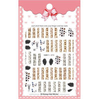 Pegatinas de Uñas con Diseño de Zebra Leopardo Alfabeto Patrón Para Arte de Uñas Decoración de Manicura DIY - details 3
