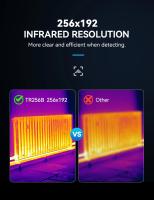 Cámara de imagen térmica, medidor de temperatura infrarrojo para reparación, PCB, detección de tuberías, 256x192 - details 3