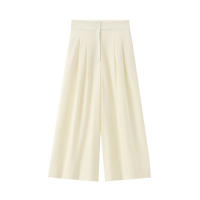 OUWU- Conjunto De Pantalones De Verano Para Mujer, Tops Sin Mangas Con Cordones De Doble Solapa + Bolsillo Con Cremallera, Plisado, Sólido, Holgado, Informal - details 5