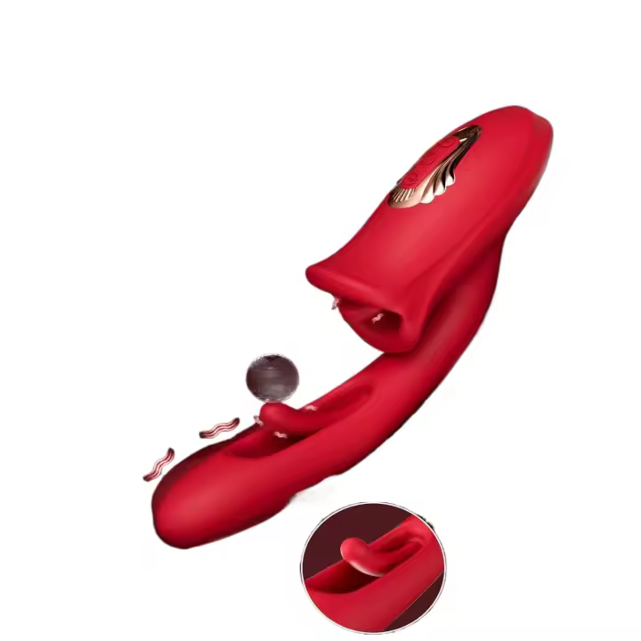 1 estimulador vaginal del punto G con consolador vibrador de lengua para adultos para mujeres que lamen juguetes sexuales - 1