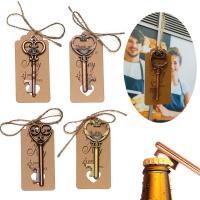 Abridor de botellas de cerveza, llave colgante, regalo de recuerdo de Festival Vintage, decoración de boda, llavero de vino, 1 unidad - details 0