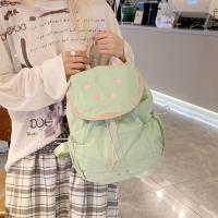 Mochila con cordón de fresa de Color dopamina, mochila de nailon de fruta impermeable de estilo coreano, mochila de viaje de gran capacidad - details 10