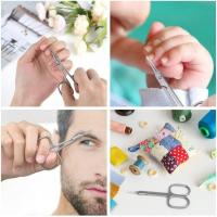 Tijeras Profesionales para Uñas Scttomon Tijeras de Acero Inoxidable Extra Afiladas para Cutícula - details 0