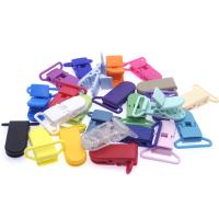 Abrazadera de Chupete para Bebé 48Pcs Ecológico Plástico Mezcla de Colores Sostenedor Transparente 25MM para Bebés de 4 Meses + Unisex Silicona Sin Nitroamina - details 1