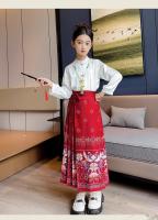 Falda Ma Mian para niñas, ropa estilo Tang, nuevo estilo de hadas de verano Hanfu, vestido súper hermoso, estilo occidental - details 6