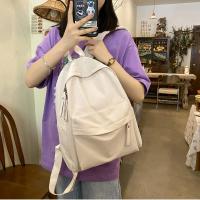 Mochila de Nylon Impermeable para Mujer Mochila Individual de Color Sólido para Estudiantes y Niñas - details 0