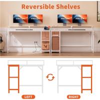 Escritorio de Ordenador con Soporte para Monitor Almacenamiento Reversible y Ganchos Para Juegos - details 14