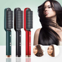Salon Equipment Hair Straightening Comb Negative Ions Fluffy Hair Electric Hot Comb Curl Straight Straightening Hair Brush - details 0
